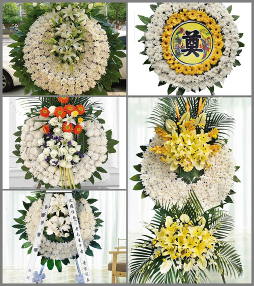 山西太原晋源区晋祠镇北大寺村花圈速递